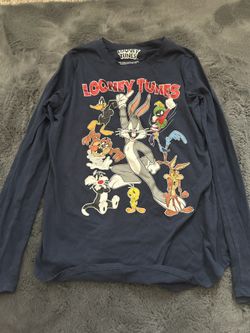 Navy blue Looney Tunes long sleeve shirt