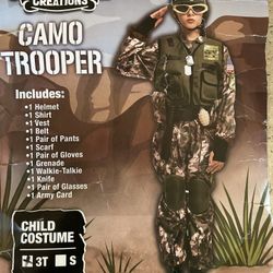 New Camo Trooper Halloween Costume-3T