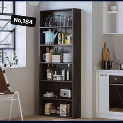 Dark Gray 6 Tier Shelf