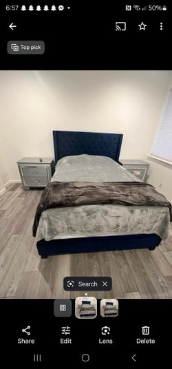 2 night stand, dresser and headboard , bed frame plus mattress