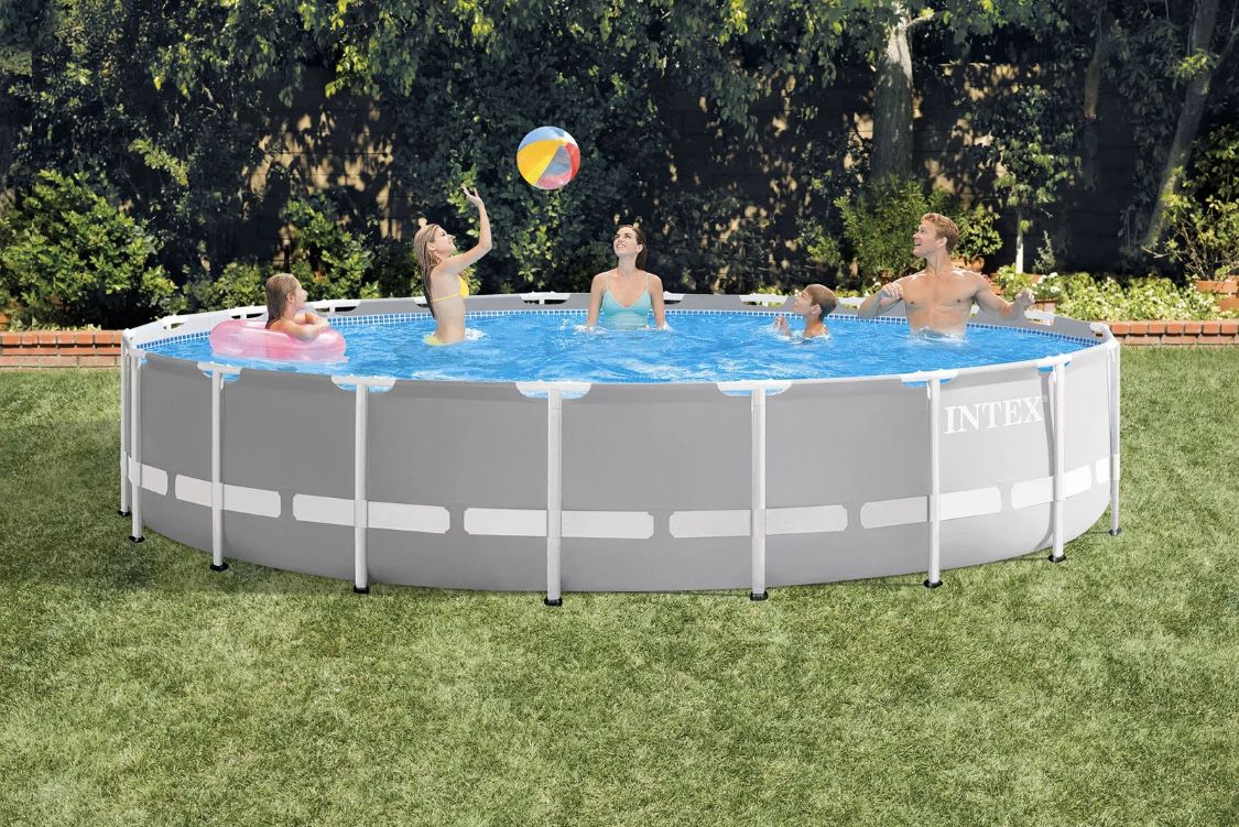 Intex 20ft x 52in Prism Frame Above Ground Swimming Pool Set with Filter Pump (Retail)