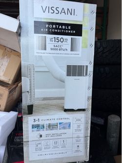 5000 BTU 115V 3-in-1 Portable Air Conditioner A/C 150 sq. ft. AC Dehumidifier Cooling Fan Timer