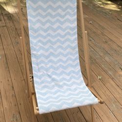 IKEA Lounge Chair With Modern Blue And White Design