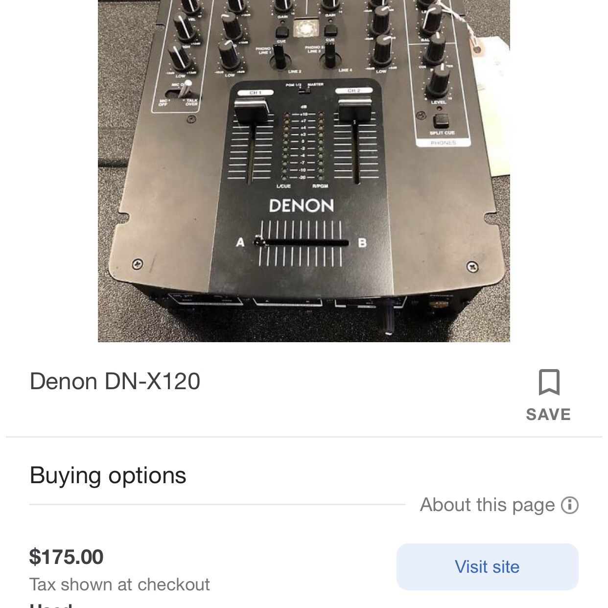 Denon DN-X120 Mixer 2 Channel DJ Mixer for Sale in Miami, FL - OfferUp