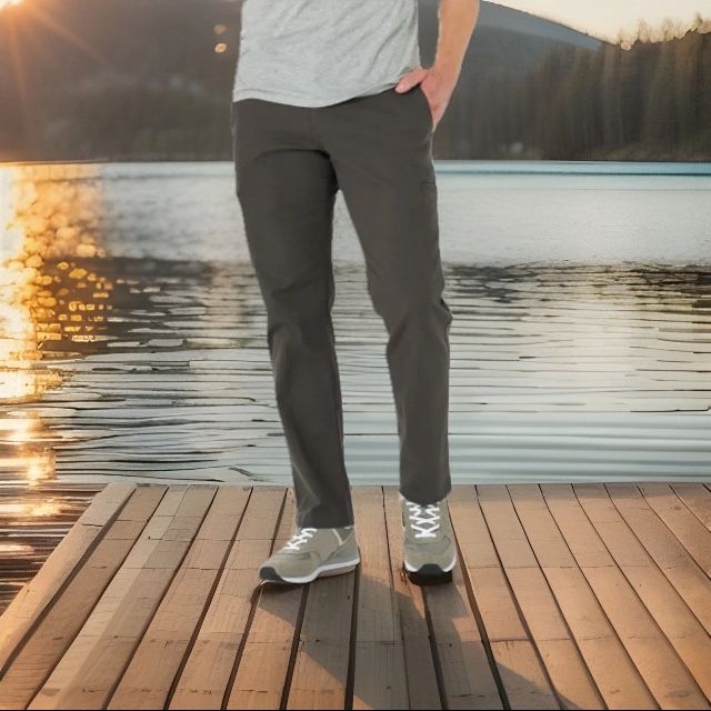 Lee Men's Extreme Motion Straight Fit Cargo Pants, Shadow Gray, Men’s Size 54 W