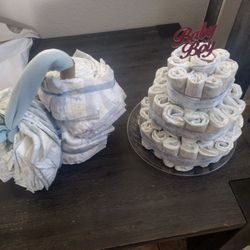 Diaper Cake And Basket