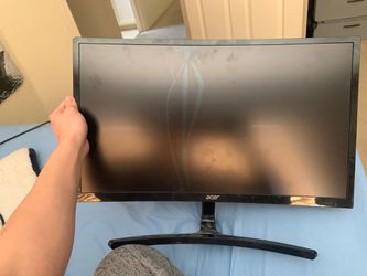 (CRACKED ) ACER GAMING CURVED 144 GHZ MONITOR LCD