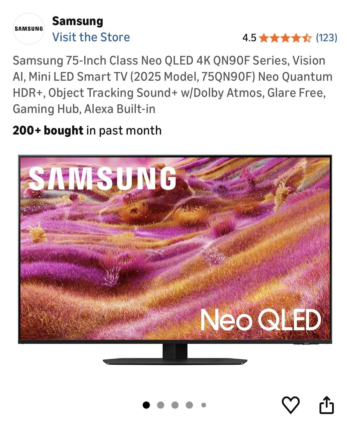 Samsung 75-inch TV