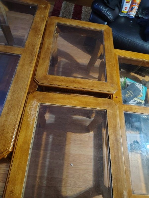 Hardwood Glass In Middle