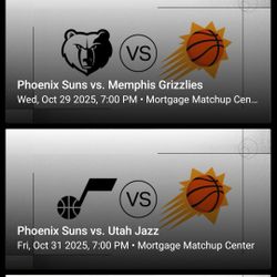 Suns V Grizzlies Aisle Seats