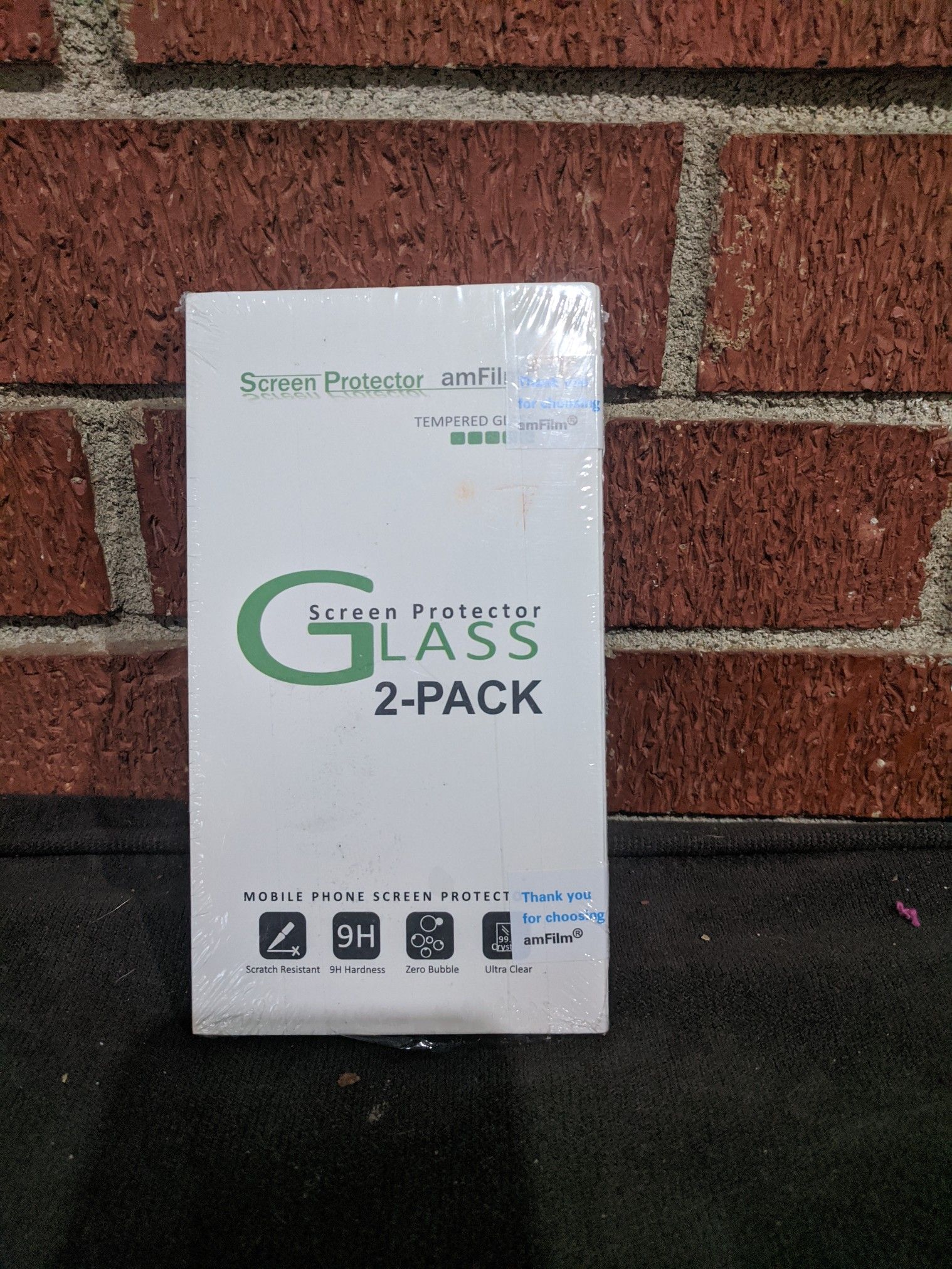 Glass screen protector 2-pack for iPhone 8,7,6S and 6