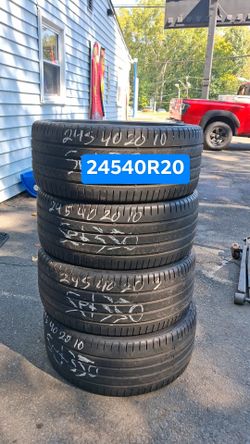 245/40R20 Used Tires Set of 4