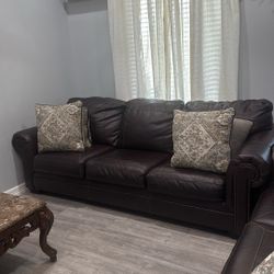 Real Leather Couch 