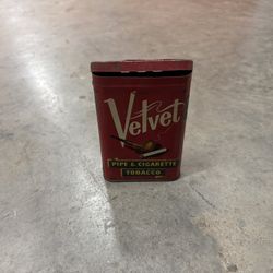 Vintage Velvet Tobacco Can
