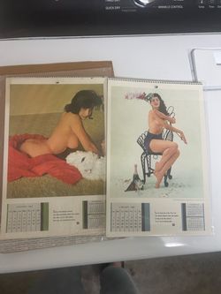 Vintage Playboy Calendars 1959 and 1962