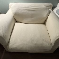 Large Feather Chair W/ Cover