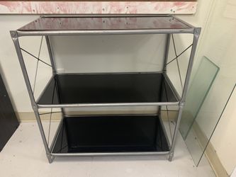 Modern Metal & Glass Shelf/storage