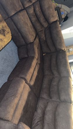 Brown sectional