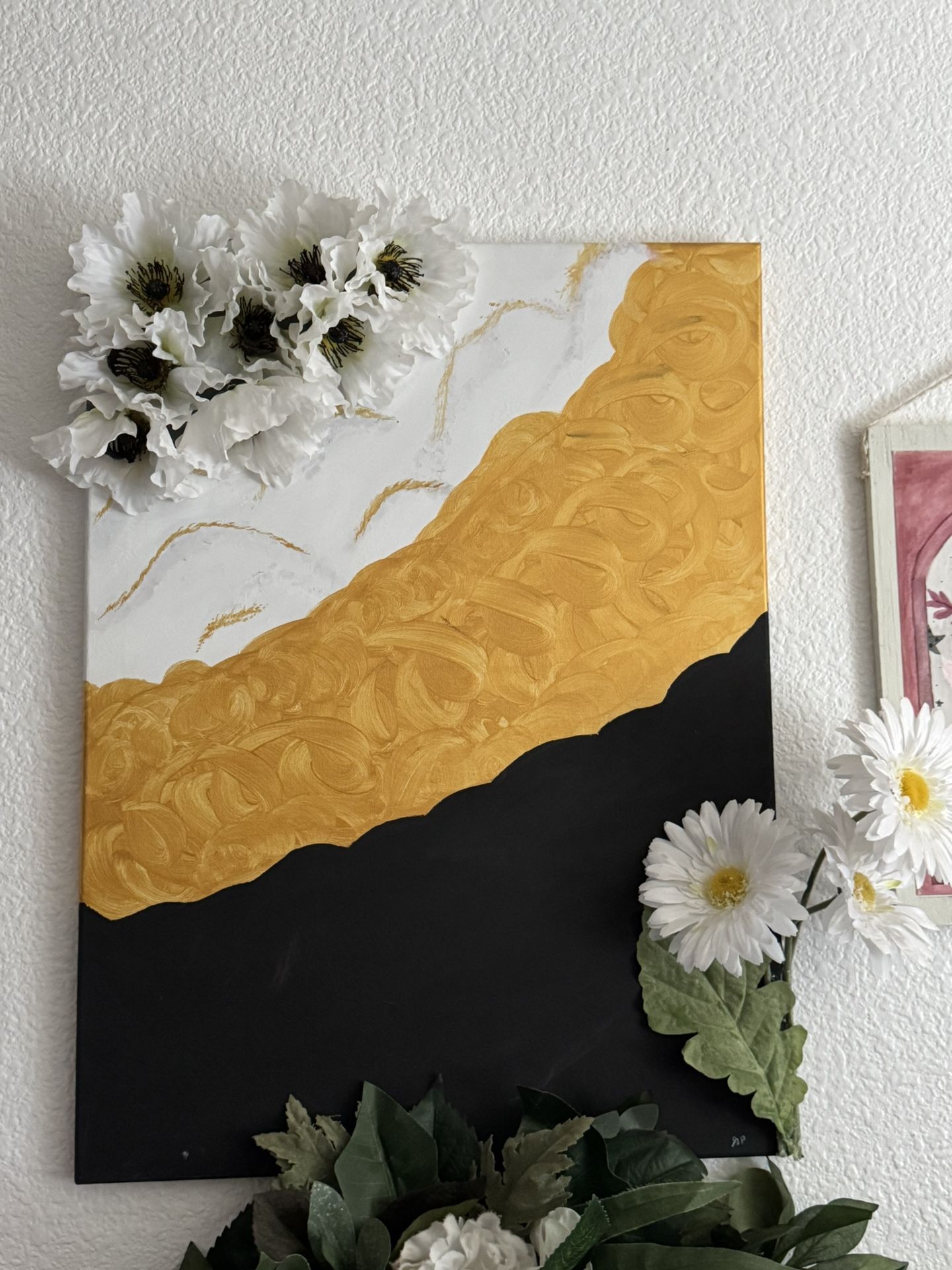 Floral abstract painting