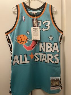 Michael Jordan Mitchell And Ness NBA All Star Game 1996 Authentic Jersey 44/Large 💯% Authentic Brand New 