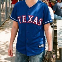 Vintage Texas Rangers Majestic Jersey - Youth Large / Women’s Medium - Made in USA Y2K