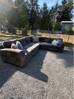 Giant gray sectional