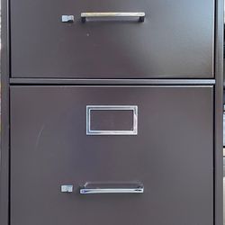 Two Draw Metal Filing  Cabinet