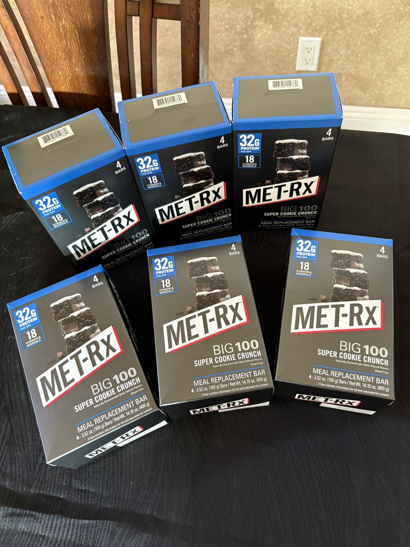 Protein Bars Met -RX  Lot Of 6 Boxes 