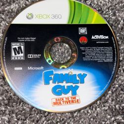 Microsoft Xbox 360 Family Guy Back To The Mulitverse Video Game Disc Only M Mature