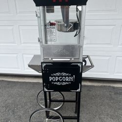 Black Popcorn Machine 