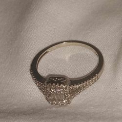 10k Diamond Ring And Earring 