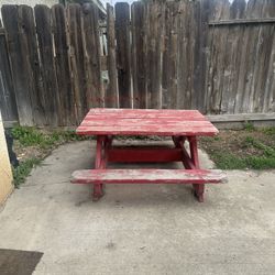 Kids Wood Bench 
