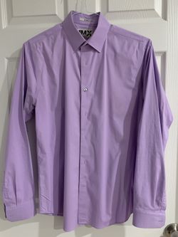 Dress Shirt Fitted 1MX Purple Small