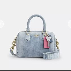 Coach loved denim mini rowan