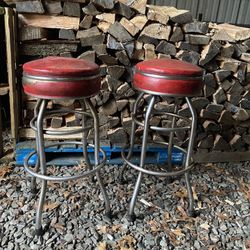 Vintage 1950’s Swivel Bar Stools