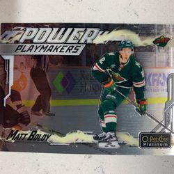 2024-25 O-Pee-Chee Platinum Matt Boldy #PM-10 Power Playmakers Minnesota Wild