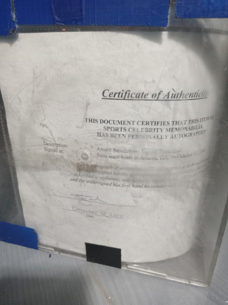 Amaretto Stoudemire Basket Ball Signature Ticket For Sale For 180