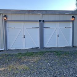 2 Single Car Garage Doors