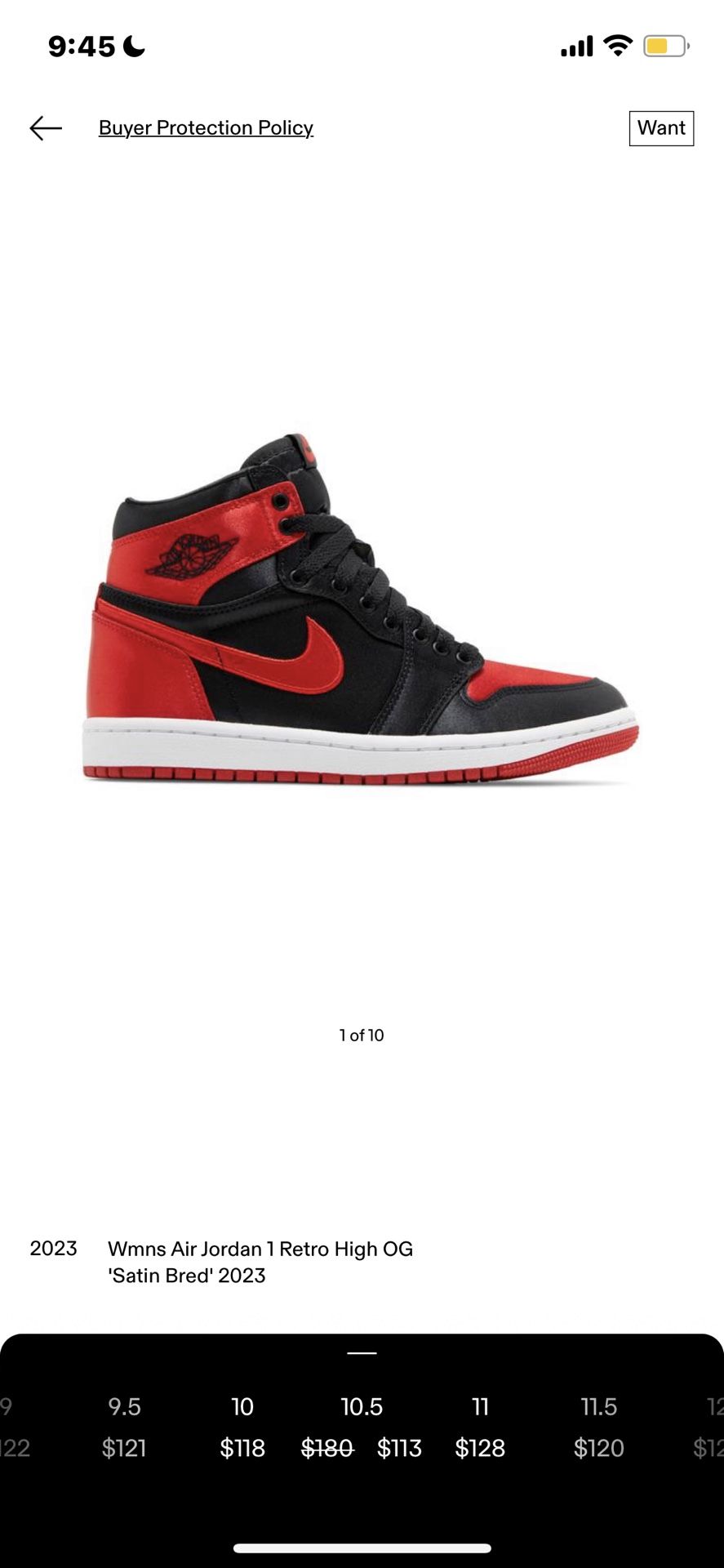 Air Jordan 1 Reto High OG ‘Satin Bred’ 2023