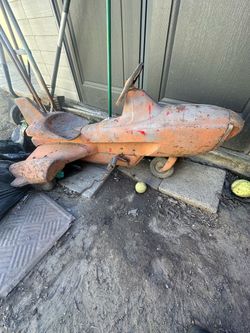 Vintage airplane pedal car