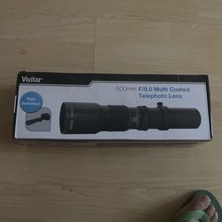 Vivitar 500mm F/8.0 Camera Lens