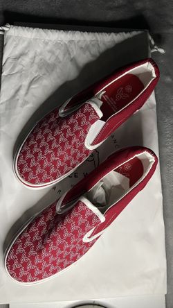 Juice Wrld No Vanity Slip Ons Red 