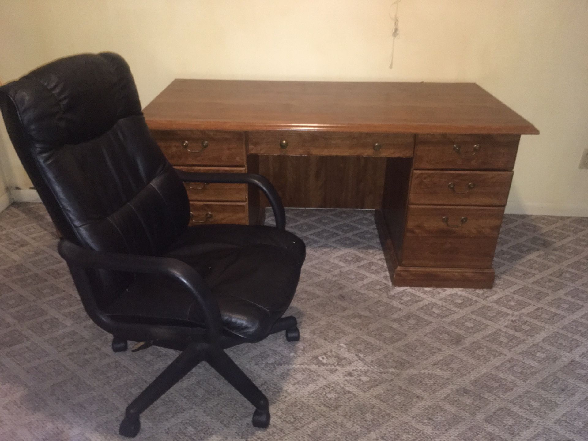 Computer desk with chair