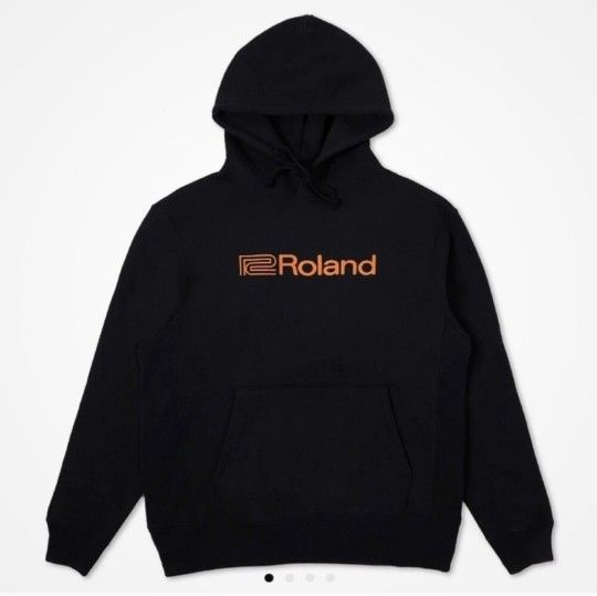 Roland Core Logo Hoodie (Black & Orange)