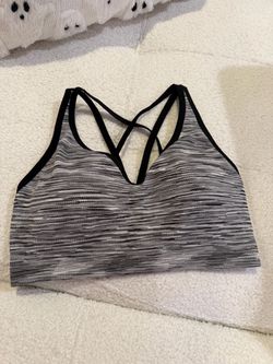 Gray Space-Dye Sports Bra (M)
