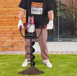 Brand New Electric Post Hole Digger with 6" Earth Auger Bit Set 1500W 2HP - Handyman Tools - Remodeling Needs - Independence Day Sale