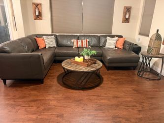 🛋️ Genuine Leather Sectional from RC Willey $850