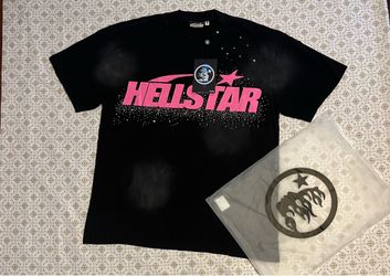 Black and pink rhinestone HellStar shirt