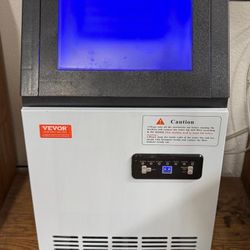 VEVOR Commercial Ice Maker Machine, 27.5lbs Storage Capacity 