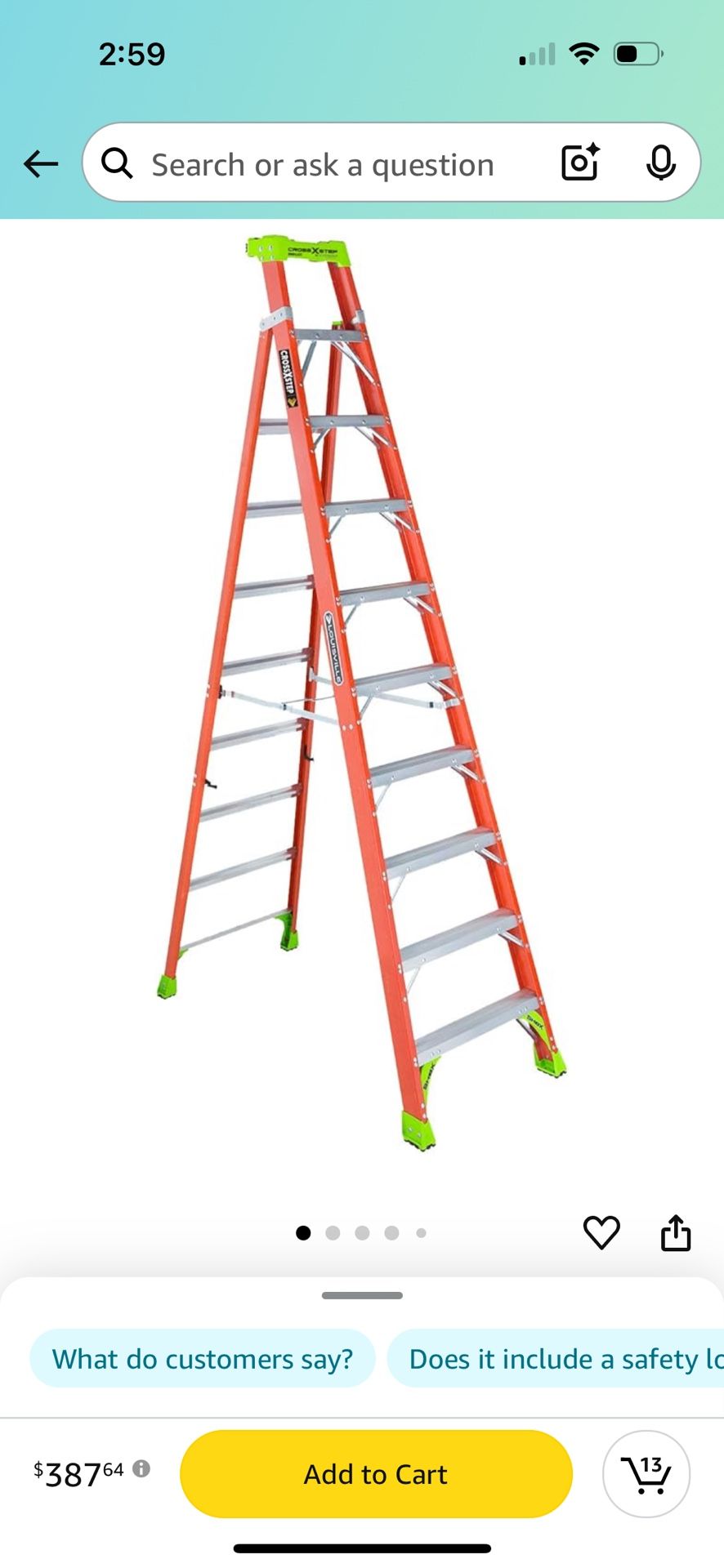 Cross Step Ladder